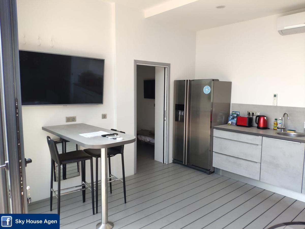 Sky House Agen Logement détente avec Spa Jacuzzi Sauna Hammam Esterno foto