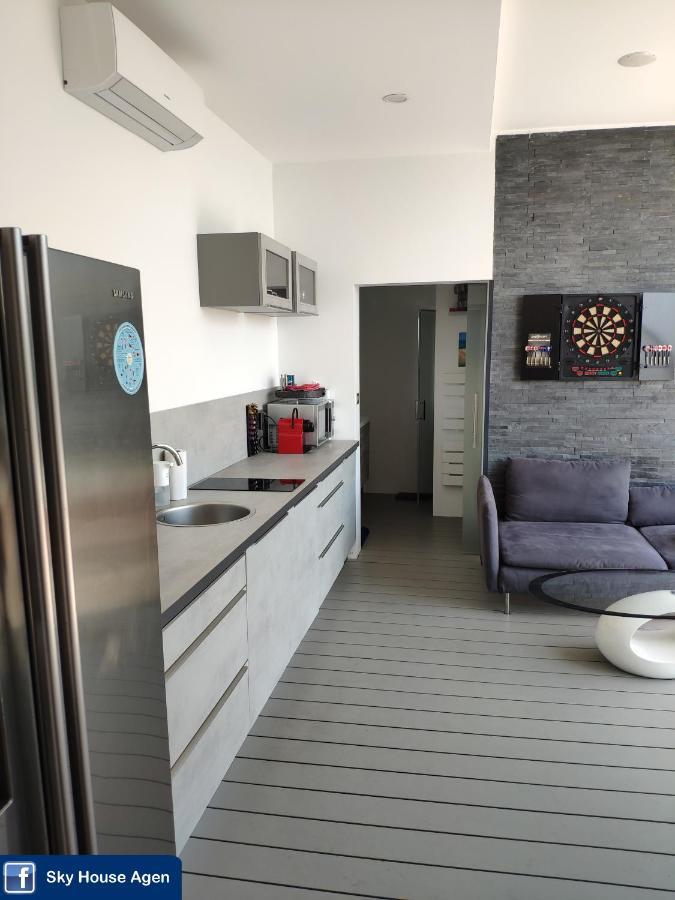 Sky House Agen Logement détente avec Spa Jacuzzi Sauna Hammam Esterno foto