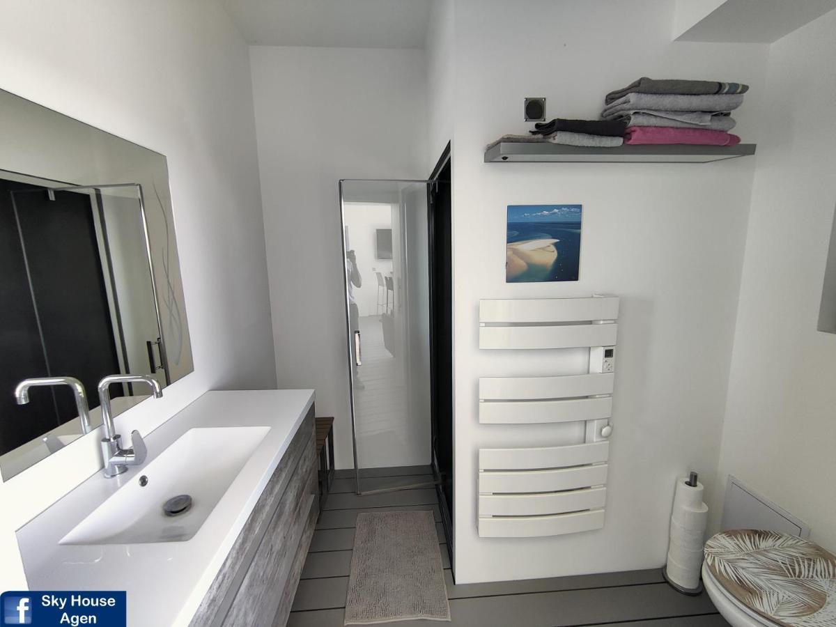 Sky House Agen Logement détente avec Spa Jacuzzi Sauna Hammam Esterno foto