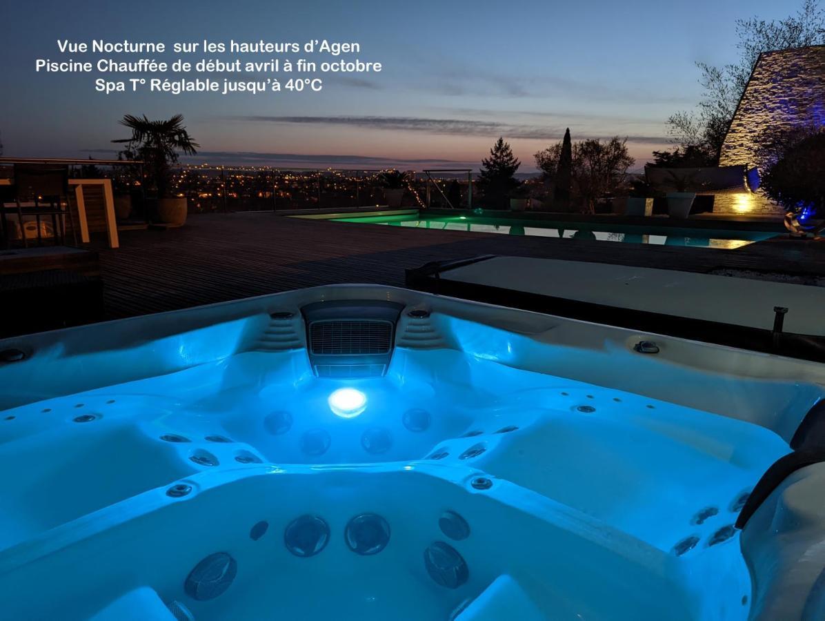 Sky House Agen Logement détente avec Spa Jacuzzi Sauna Hammam Esterno foto